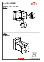 Preview for 5 page of Coaster 509429BRN Assembly Instructions Manual