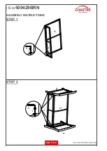 Preview for 6 page of Coaster 509429BRN Assembly Instructions Manual