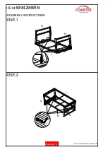 Preview for 8 page of Coaster 509429BRN Assembly Instructions Manual