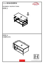 Preview for 9 page of Coaster 509429BRN Assembly Instructions Manual