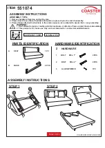 Preview for 2 page of Coaster 551074 Assembly Instruction