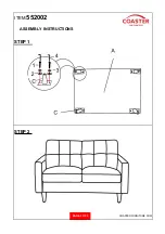 Preview for 3 page of Coaster 552002 Assembly Instructions