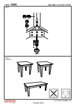 Preview for 3 page of Coaster 5880 Assembly Instructions