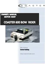 Coaster 600 BOW RIDER Owner'S Manual preview