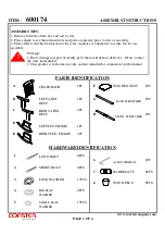 Предварительный просмотр 2 страницы Coaster 600174 Assembly Instructions