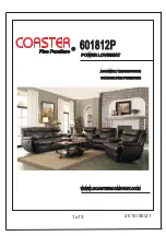 Coaster 601812P Assembly Instruction preview