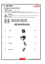 Preview for 2 page of Coaster 601883 Assembly Instructions