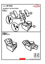 Preview for 3 page of Coaster 601883 Assembly Instructions