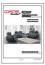 Preview for 1 page of Coaster 602302P Assembly Instruction