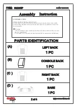 Preview for 2 page of Coaster 602305P Assembly Instruction