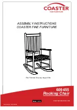 Coaster 609455 Assembly Instructions Manual preview