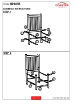 Preview for 3 page of Coaster 609455 Assembly Instructions Manual