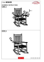 Preview for 5 page of Coaster 609455 Assembly Instructions Manual