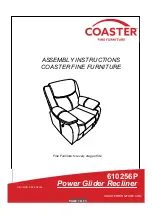 Предварительный просмотр 1 страницы Coaster 610256P Assembly Instructions