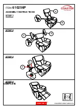 Предварительный просмотр 3 страницы Coaster 610256P Assembly Instructions