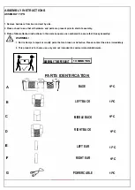 Preview for 2 page of Coaster 650402PP Assembly Instructions