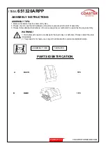 Preview for 2 page of Coaster 651320ARPP Assembly Instructions