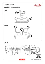 Предварительный просмотр 3 страницы Coaster 651345 Assembly Instructions