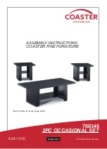 Coaster 700345 Assembly Instructions Manual preview