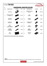 Preview for 3 page of Coaster 700882 Assembly Instructions Manual