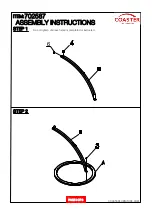 Предварительный просмотр 3 страницы Coaster 702587 Assembly Instructions Manual