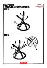 Предварительный просмотр 4 страницы Coaster 702587 Assembly Instructions Manual