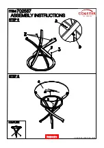 Предварительный просмотр 5 страницы Coaster 702587 Assembly Instructions Manual