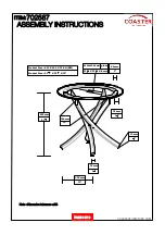 Предварительный просмотр 6 страницы Coaster 702587 Assembly Instructions Manual