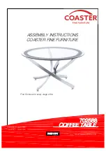 Coaster 702588 Assembly Instructions Manual preview