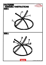 Preview for 4 page of Coaster 702588 Assembly Instructions Manual