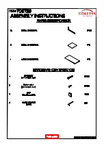 Preview for 3 page of Coaster 703729 Assembly Instructions Manual