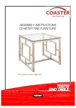 Coaster 703737 Assembly Instructions preview