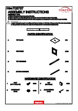 Preview for 2 page of Coaster 703737 Assembly Instructions