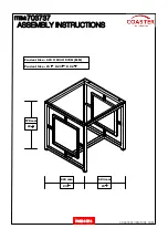 Preview for 4 page of Coaster 703737 Assembly Instructions