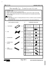 Preview for 2 page of Coaster 703749 Assembly Instruction