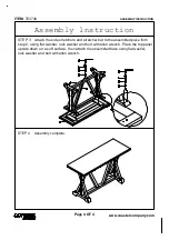 Preview for 4 page of Coaster 703749 Assembly Instruction