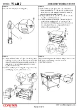 Preview for 3 page of Coaster 704417 Assembly Instructions