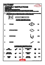 Preview for 2 page of Coaster 704987 Assembly Instructions