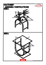 Preview for 4 page of Coaster 704987 Assembly Instructions