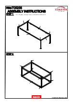 Preview for 3 page of Coaster 705238 Assembly Instructions