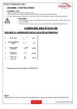 Preview for 3 page of Coaster 709649 Assembly Instructions