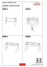 Preview for 4 page of Coaster 709649 Assembly Instructions