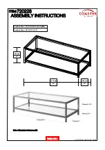 Preview for 4 page of Coaster 720228 Assembly Instructions