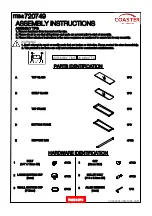 Preview for 2 page of Coaster 720749 Assembly Instructions