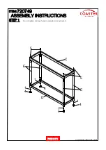 Preview for 3 page of Coaster 720749 Assembly Instructions