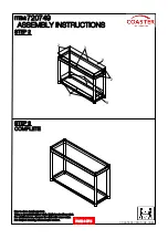 Preview for 4 page of Coaster 720749 Assembly Instructions