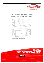 Coaster 720794 Assembly Instructions Manual preview