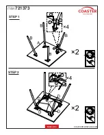 Preview for 3 page of Coaster 721373 Assembly Instructions Manual