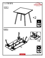 Preview for 4 page of Coaster 721373 Assembly Instructions Manual