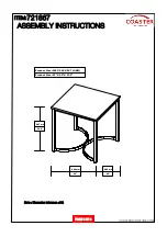 Preview for 4 page of Coaster 721867 Assembly Instructions